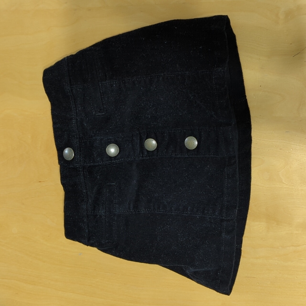 Corduroy mini skirt